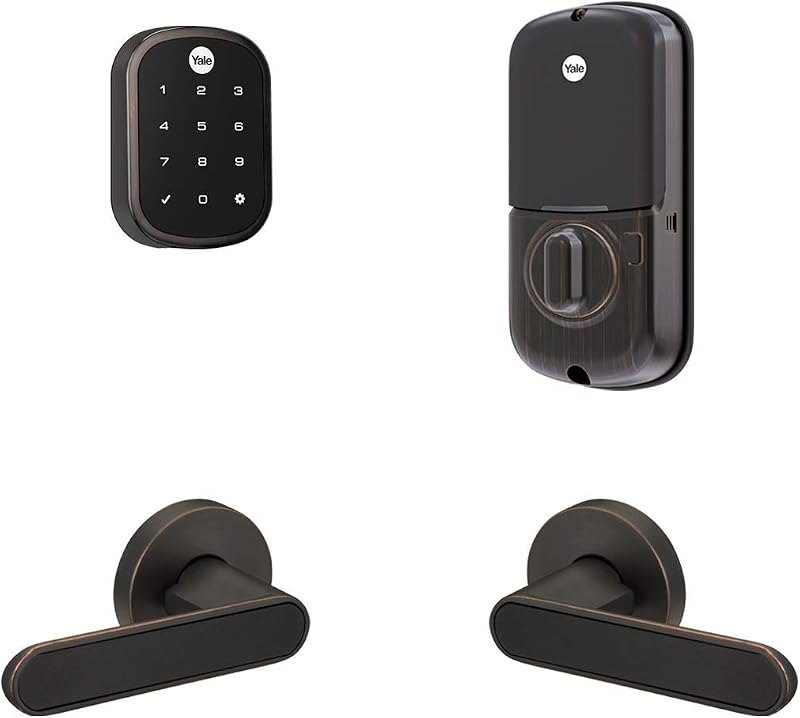 Assure Lock SL, Wi-Fi Smart Lock with Kincaid BK Lever - Works with The Yale Access App, Amazon Alexa, Google