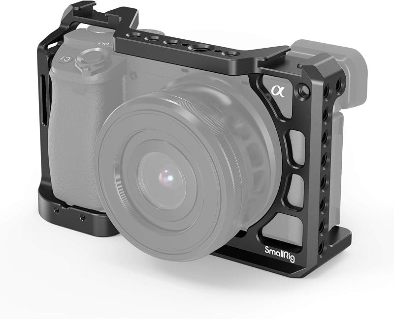 SmallRig Aluminum Alloy Camera Cage Rig for Sony A6400/A6100/A6300/A6500 — camera battery grip for camera battery grip
