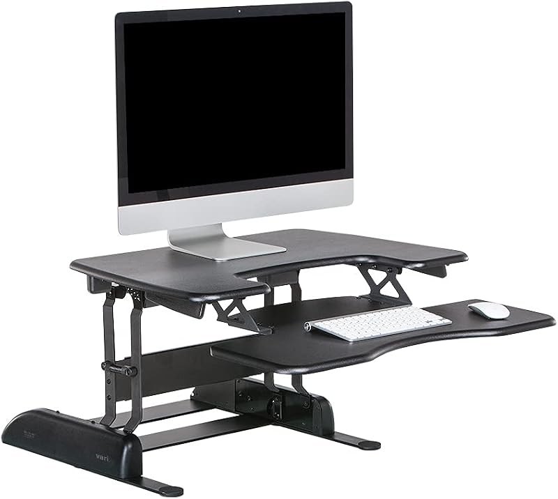 Vari VariDesk Pro Plus 30 Height Adjustable Standing Desk Converter for Home Office - Sit to Stand Desk with 11 Height