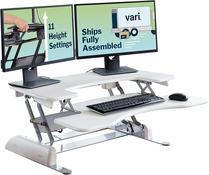 Vari Pro Plus 36 Standing Desk Converter — height adjustable desk riser for height adjustable desk riser