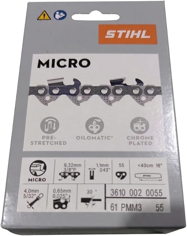 Stihl 61PMM355E Chainsaw Chain for 16" Bar, 3/8P Pitch, .043 Gauge