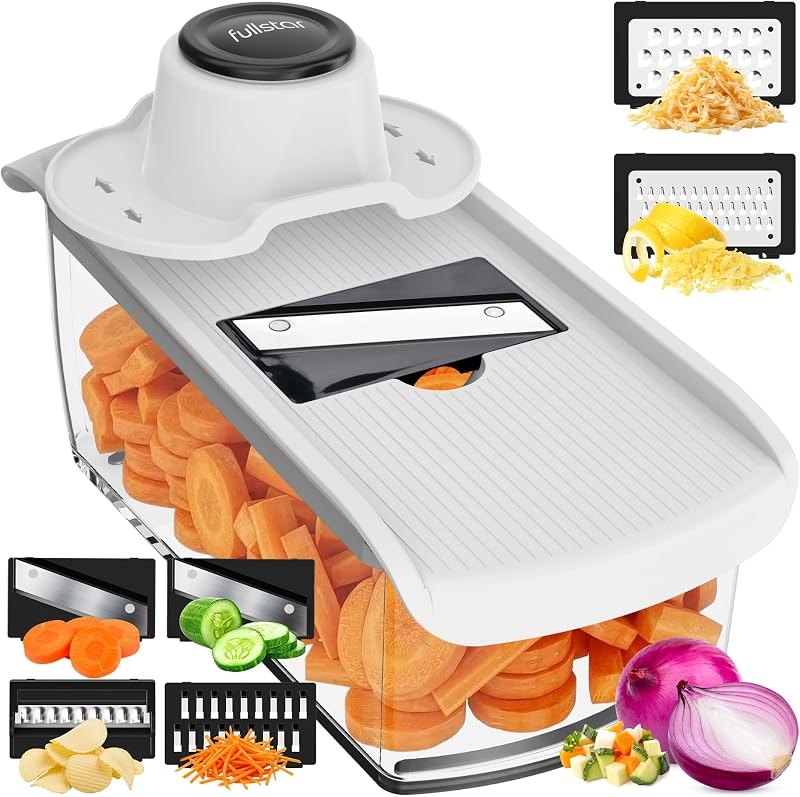 Fullstar Pro Mandoline Vegetable Slicer, 6-in-1 Kitchen Prep Tool — mandoline slicer for mandoline slicer