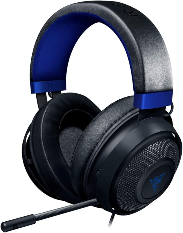 Razer Kraken Gaming Headset: Lightweight Aluminum Frame - Retractable Noise Isolating Microphone - for PC, PS4, PS5