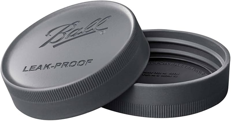 Ball Regular Mouth Leak-Proof Plastic Lids for Glass Mason Jars, Used for Canning, Pickling, Juice, Jam, Jelly