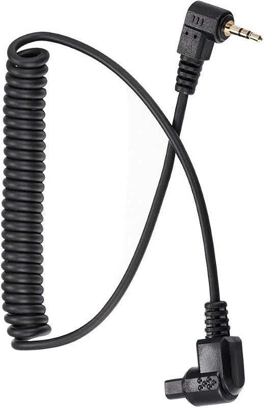 2.5mm-C3 Camera Remote Control Shutter Release Cable Cord for Canon EOS 6D Mark II, 5D Mark IV III II, 5DS 5DR, 7D