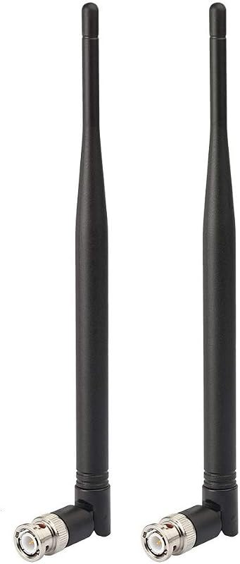 Bingfu Wireless Microphone Receiver Antenna UHF 400MHz-960MHz BNC Male Antenna (2-Pack) for Wireless Microphone System