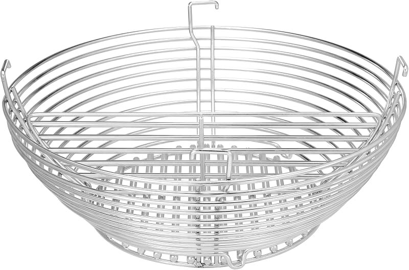 Kamado Joe Stainless Steel Charcoal Basket Grill Accessory to Create Multiple Cook Zones for All Classic Joe 18-inch