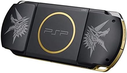 Sony Playstation Portable (PSP) 3000 Series Handheld Gaming Console System - Black/Gold Monster Hunter Limited Edition