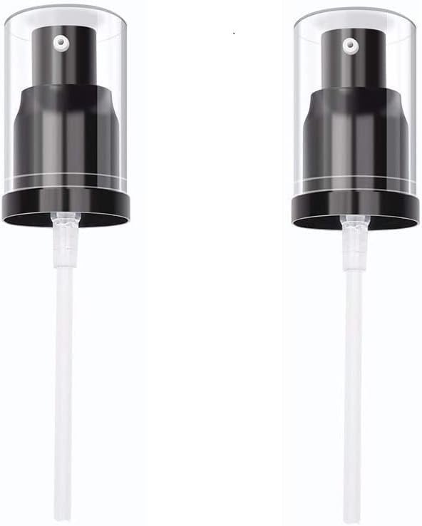 2PCS Replacement Press Cover Air Pump for Maybelline Fit Me Matte + Poreless Liquid Foundation Makeup Base (Black) —