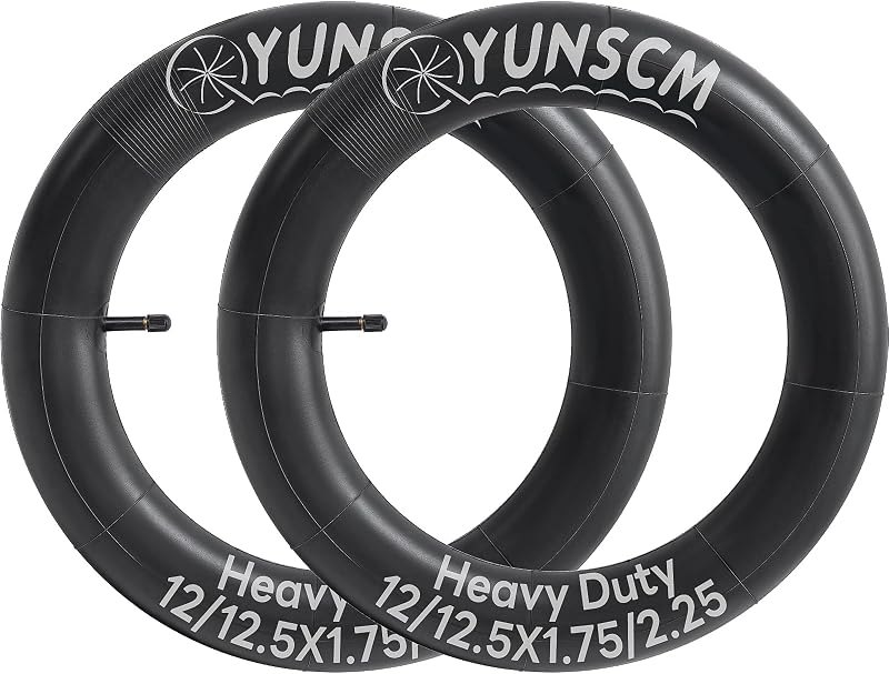 2-Pcs 12"/12.5" Heavy Duty Bike Tubes 12/12.5x1.75/2.25(12 1/2 X 2 1/4) AV 45/57-203 Inner Tubes Compatible with