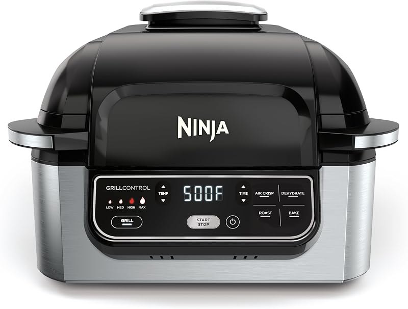 Ninja® Foodi® 5-in-1 XL Indoor Grill & Air Fryer, Black/Grey, AG301 — air fryer grill for air fryer grill