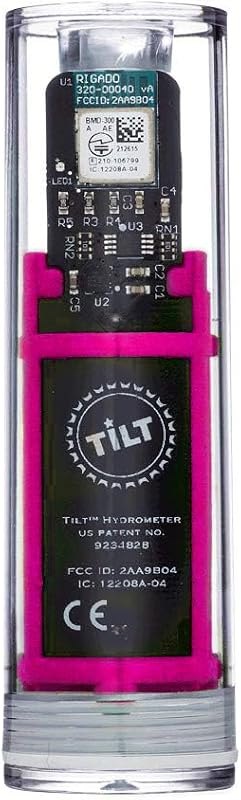 Tilt Wireless Pink Hydrometer and Thermometer: Patented Brewing Technology for Precision Monitoring & Control for