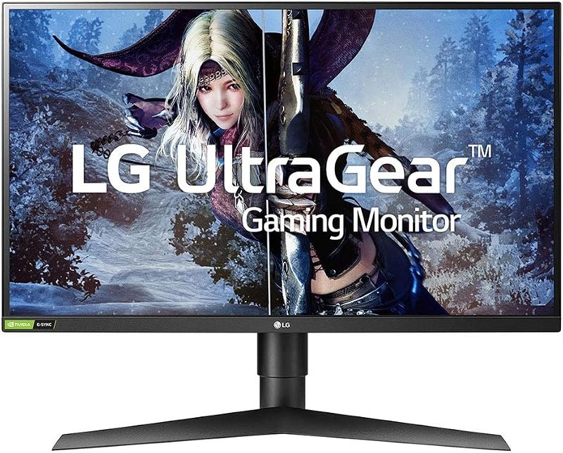 LG 27GL850-B 27 Inch Ultragear QHD Nano IPS 1ms NVIDIA G-Sync Compatible Gaming Monitor, Black — 27 inch 1440p monitor