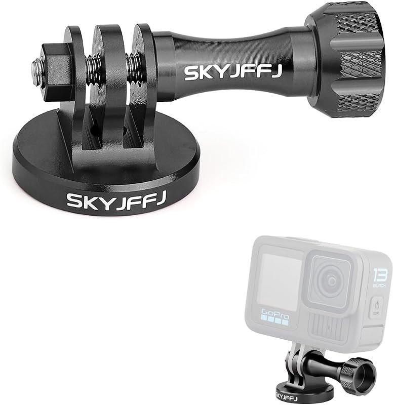 Aluminum Tripod Adapter Attachment Bolt Adapter for Monopod Mount with Aluminum CNC Thumbscrew Compatible Gopro Hero