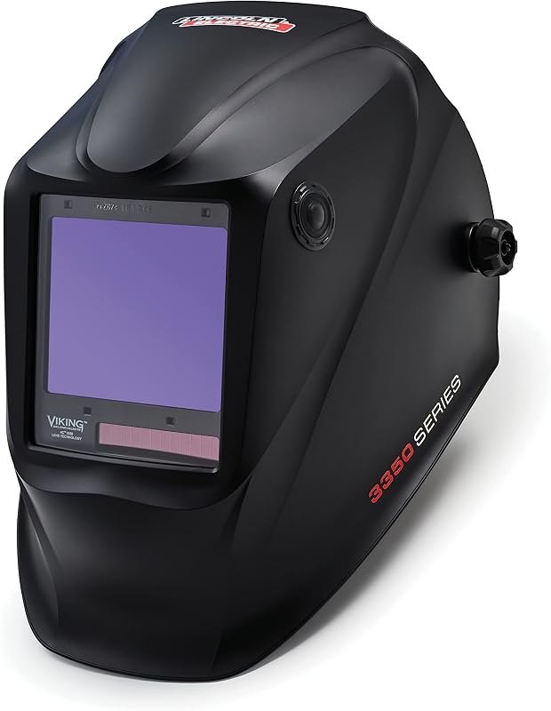 Lincoln Electric K3034-4 VIKING 3350 Auto Darkening Welding Helmet with 4C Lens Technology, Matte Black, extra large —