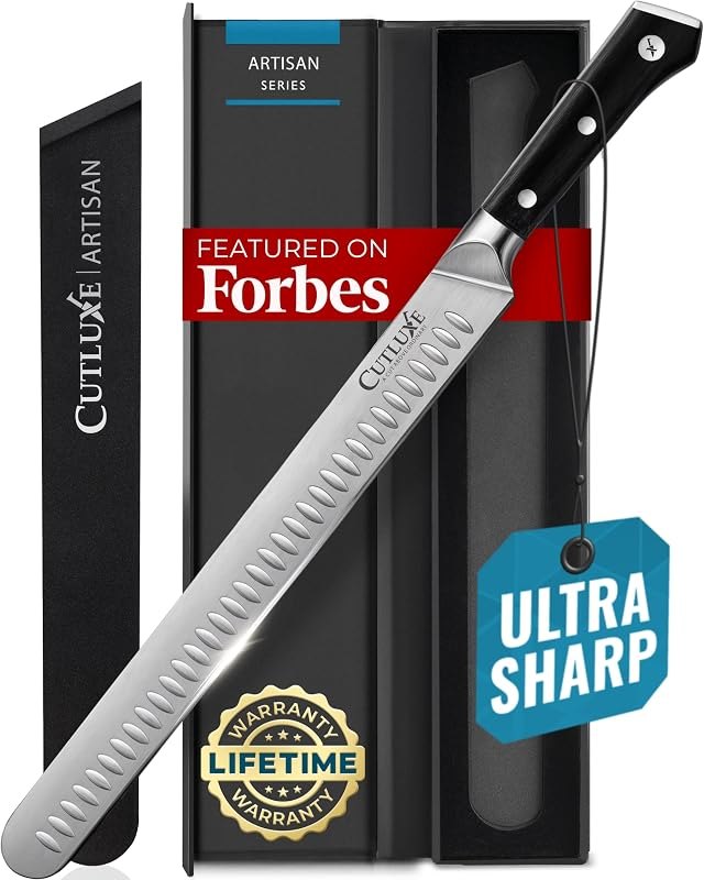 Cutluxe Brisket Knife, 12" Carving & Slicing Knife for Meat & BBQ — carving knife block for carving knife block