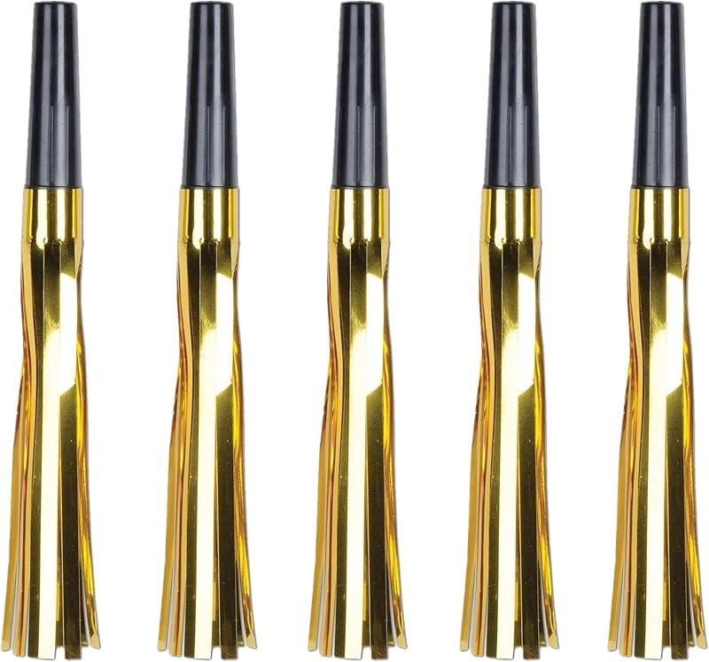 Noise Maker - 50 Pack Black and Gold Noise Maker for NYE New Years Eve Party Celebration — New Year's Eve noise makers