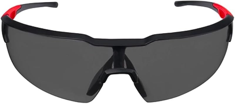 Milwaukee Anti-Fog Safety Glasses Tinted Lens Black/Red Frame 1 pc. - Case of: 1; — welding safety glasses for welding