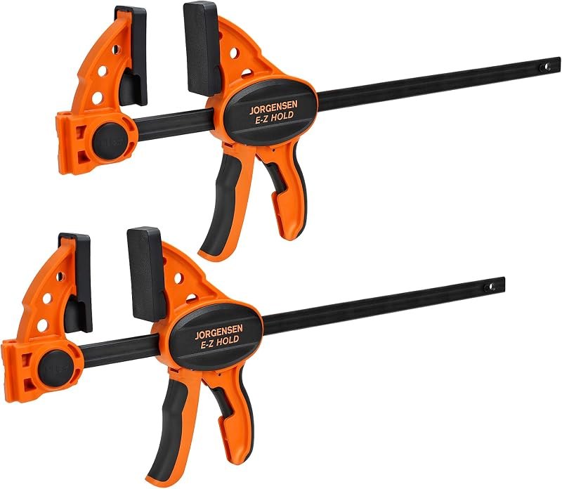 JORGENSEN E-Z Hold 2-Pack 12" 400LBS Medium Duty Woodworking Bar Clamps