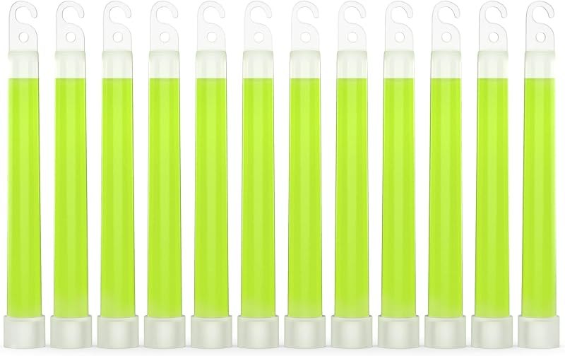 Swiss Safe Premium 6" Glow Sticks - Extra Bright, 12+ Hour Duration, Emergency Ready — emergency glow sticks for