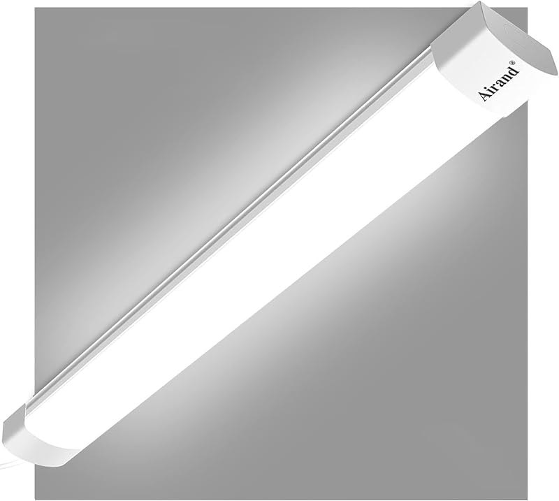 Airand LED Shop Lights for Garage 4FT with Plug, Utility Linkable LED Tube Light 5000K Under Cabinet Lighting,3600 LM