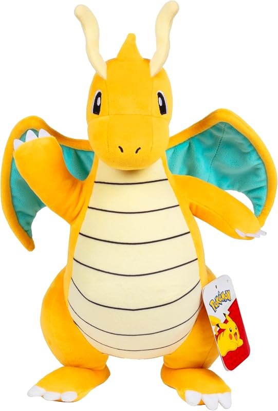12" Dragonite Plush - Officially Licensed - Generation 1 Dratini & Dragonair Evolution - Authentic Soft Stuffed Animal