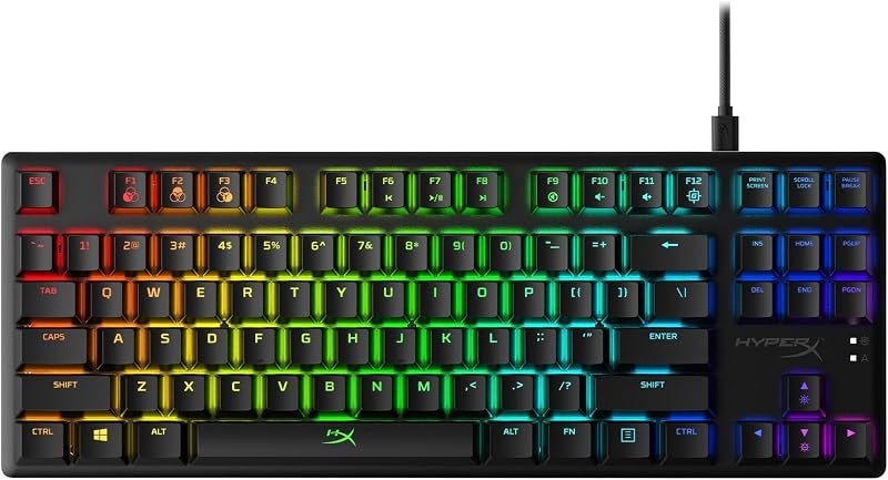 HyperX Alloy Origins Core - Tenkeyless Mechanical Gaming Keyboard, Software Controlled Light & Macro Customization
