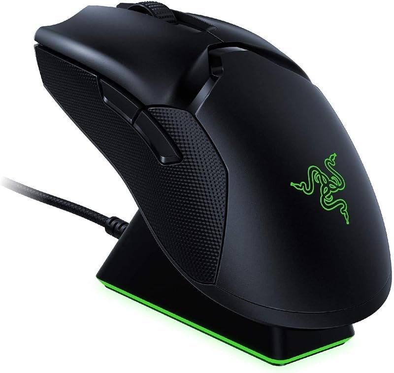 Viper Ultimate Hyperspeed Lightest Wireless Gaming Mouse & RGB Charging Dock: Fastest Switch - 20K DPI Optical Sensor