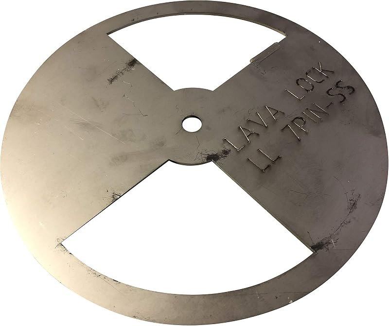 LavaLock® Stainless Steel Smoker Pinwheel BBQ fire Box Cook Chamber air Damper Pit Grill Vent (7 inch Round) — offset