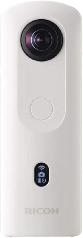 Theta SC2 White 360° Camera 4K Video with Image Stabilization High Image Quality High-Speed Data Transfer Beautiful