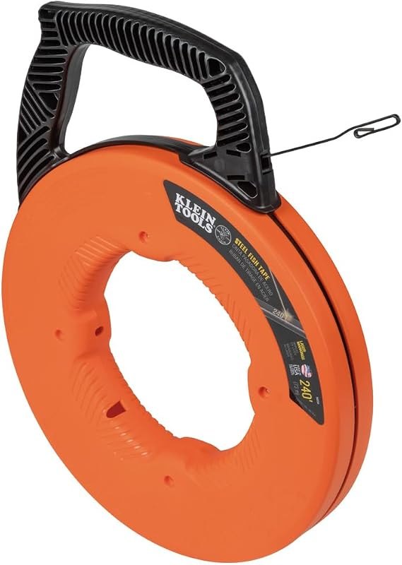 Klein Tools 56334 240-Foot x 1/8-Inch Electrical Fish Tape, Steel