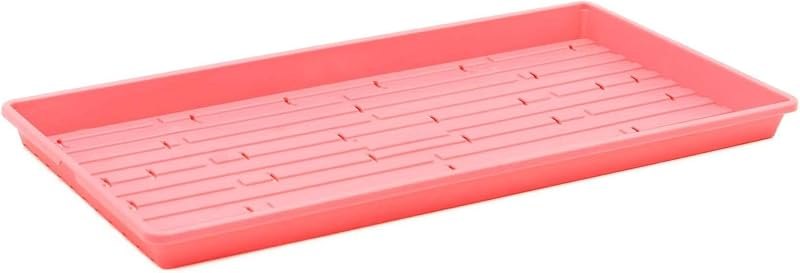 Extra Strength 1020 Shallow Microgreen Trays With Holes, Pink, 30 Pack — hydroponics grow tray for hydroponics grow tray
