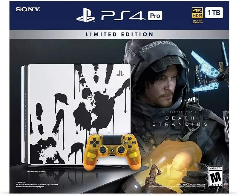 Sony PlayStation 4 Pro Storage Upgrade 1TB SSD Limited Edition Death Stranding Console + Controller + Game Bundle