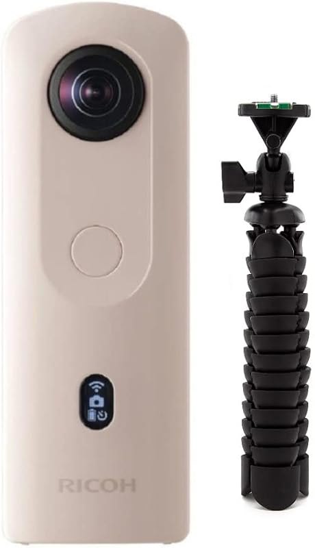 Theta SC2 360-Degree 4K Spherical VR Camera (Beige) Bundle Selfie Stick Accessory Bundle — RICOH THETA Z1 for ricoh