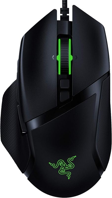 Razer Basilisk v2 Wired Gaming Mouse: 20K DPI Optical Sensor, Fastest Gaming Mouse Switch, Chroma RGB Lighting, 11