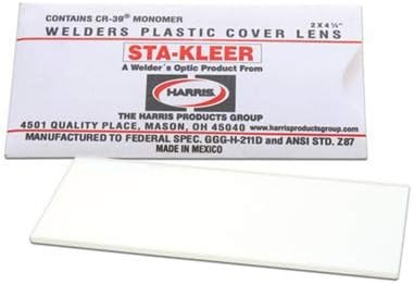 25 pack - Harris Welding Helmet/Hood Clear Lens Cover 2" x 4.25", 1010010 — t87 welding lens for t87 welding lens