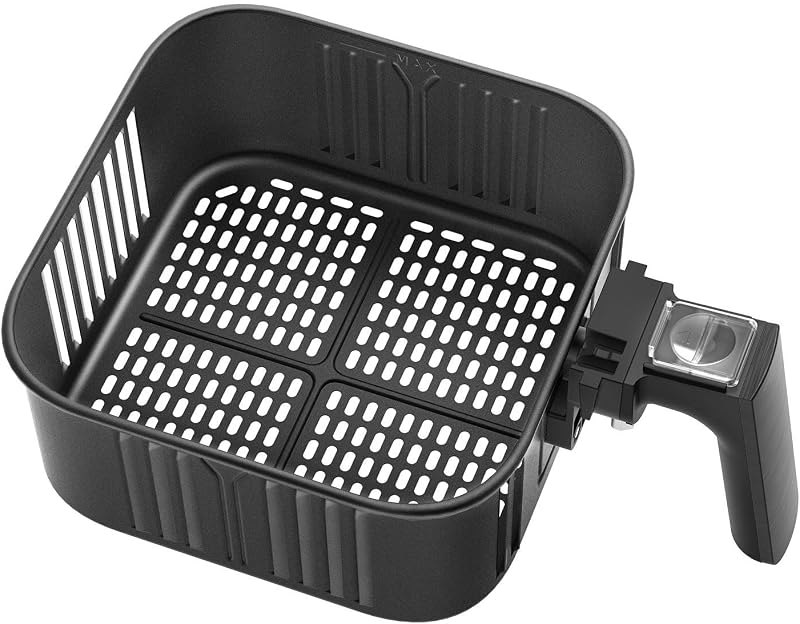 COSORI Replacement 5.5L Black CP158-AF, CS158 & CO158 Air Fryers, Non-Stick Fry Basket, Dishwasher Safe, C158-FB —
