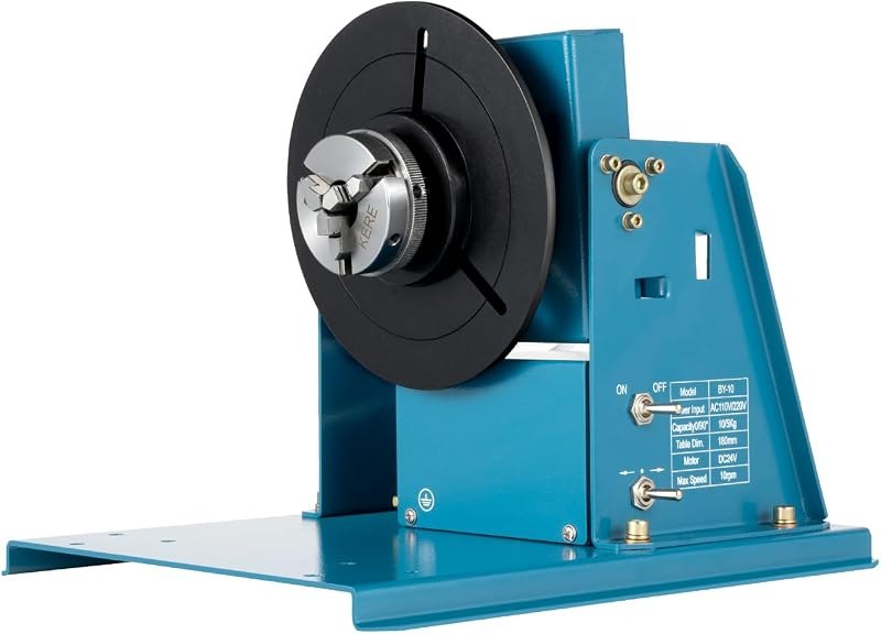 Rotary Welding Positioner 22LB Portable Welder Positioner Turntable Machine