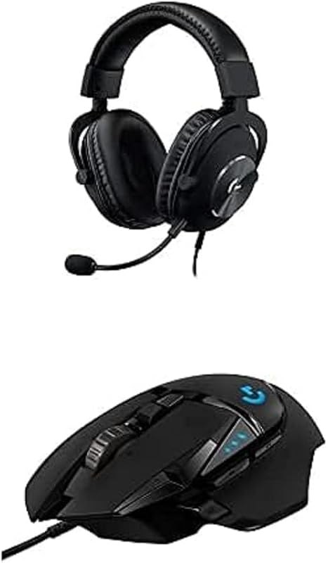 Logitech G502 HERO Wired Gaming Mouse + G Pro X Gaming Headset Bundle - Black — PlayStation Precision Gaming Mouse for
