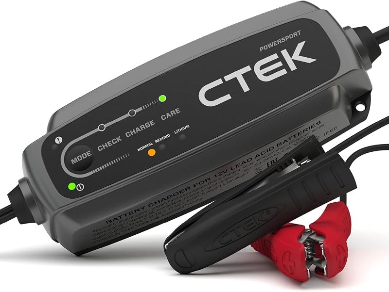 CTEK CT5, 12V Automotive Battery Charger for Auto, Motorcycle, ATV, Snowmobile - Battery Trickle Charger and Battery