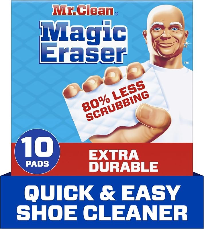 Mr. Clean Magic Eraser Sponge, All Purpose Cleaner, Cleaning Scrubber, Wall Cleaner, Sneaker Cleaner, Kitchen