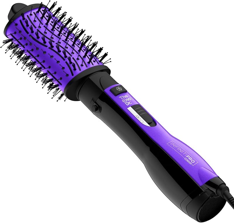 Conair INFINITIPRO The Knot Dr. All-in-One Oval Dryer Brush, Hair Dryer & Volumizer, Hot Air Brush — conical hot air