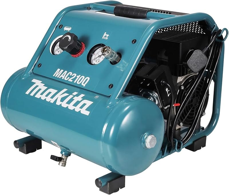 Makita MAC210Q Quiet Series, 1 HP, 2 Gallon, Oil-Free, Electric Air Compressor — shop air compressor for shop air