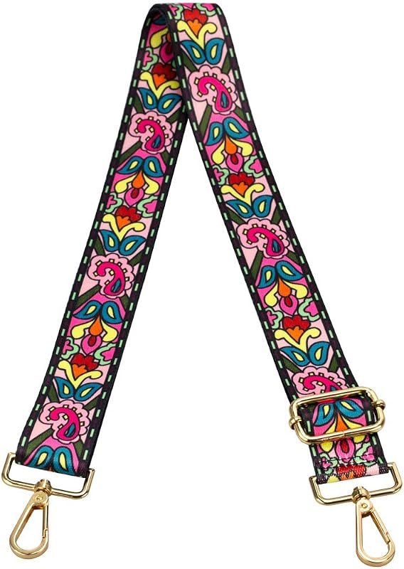 Crossbody Strap for Purses Replacement Adjustable Guitar Multicolor Style Handbag Straps — handbags luggage cart for