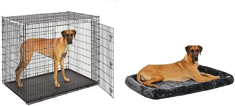 MidWest Homes for Pets XXL Giant Dog Crate w/ Matching Crate Bed — dog crate divider for dog crate divider