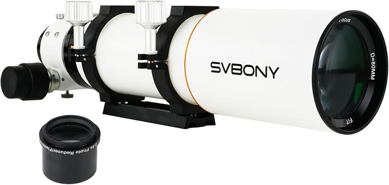 SV503 Upgraded ED Refractor Telescope, 80mm F7 with Field Flattener — celestron nexstar 8se for celestron nexstar 8se