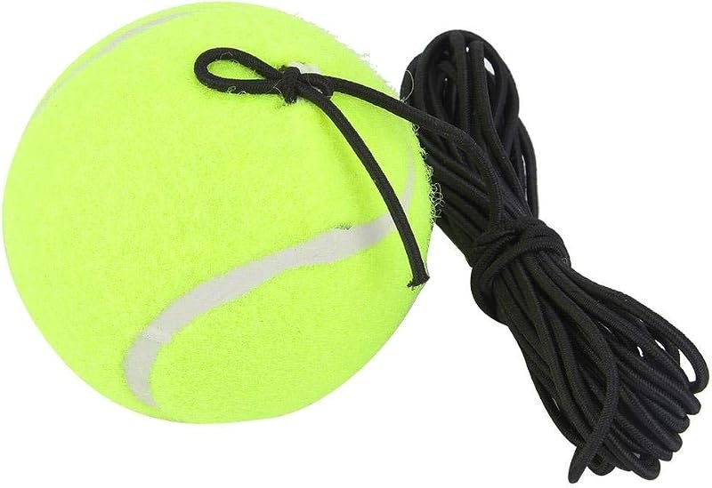 Tennis Ball with Elastic Rubber String for Solo Practice — Tennis Training Aid for tennis training aid