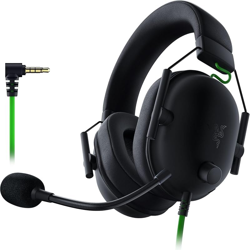 Razer BlackShark V2 X Gaming Headset: 7.1 Surround Sound - 50mm Drivers - Memory Foam Cushion - For PC, PS4, PS5