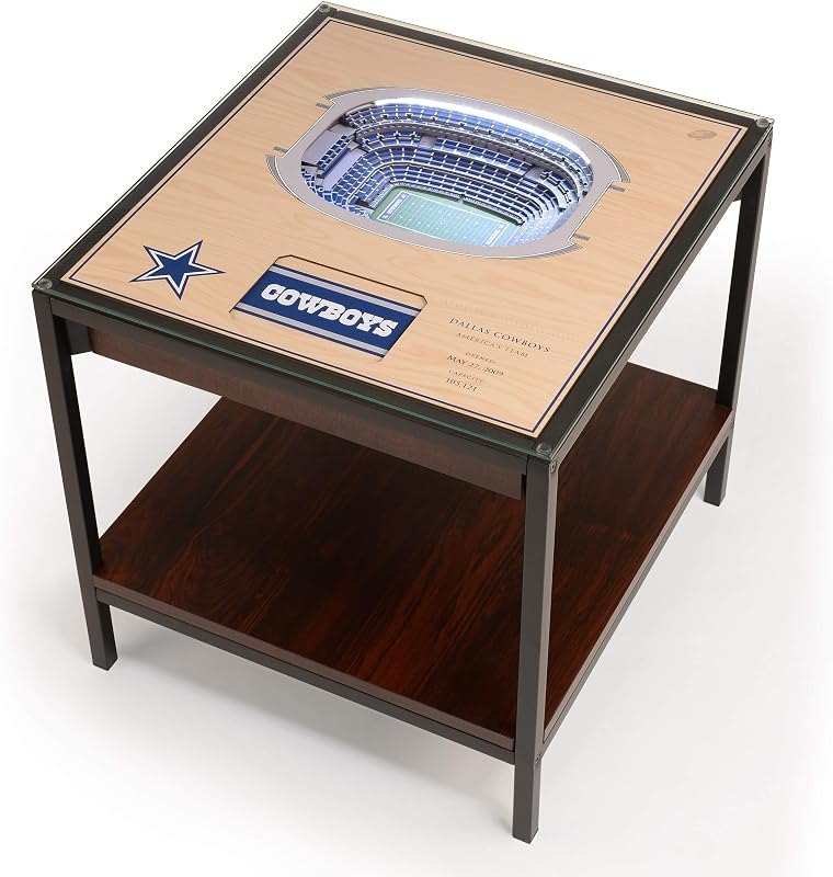 YouTheFan NFL 25-Layer StadiumViews Lighted End Table — Packers Face Potential Cowboys Shake for packers face