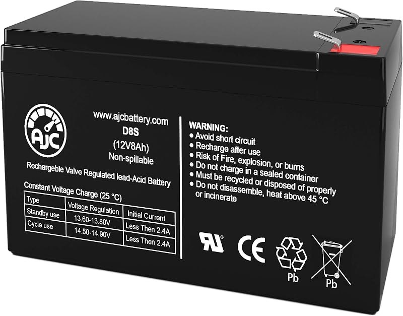 AJC Battery Compatible with Vexilar FL-12 Ultra Pack DD-100 UP1212D 12V 8Ah Fish Finder Battery — best 12v boat fish